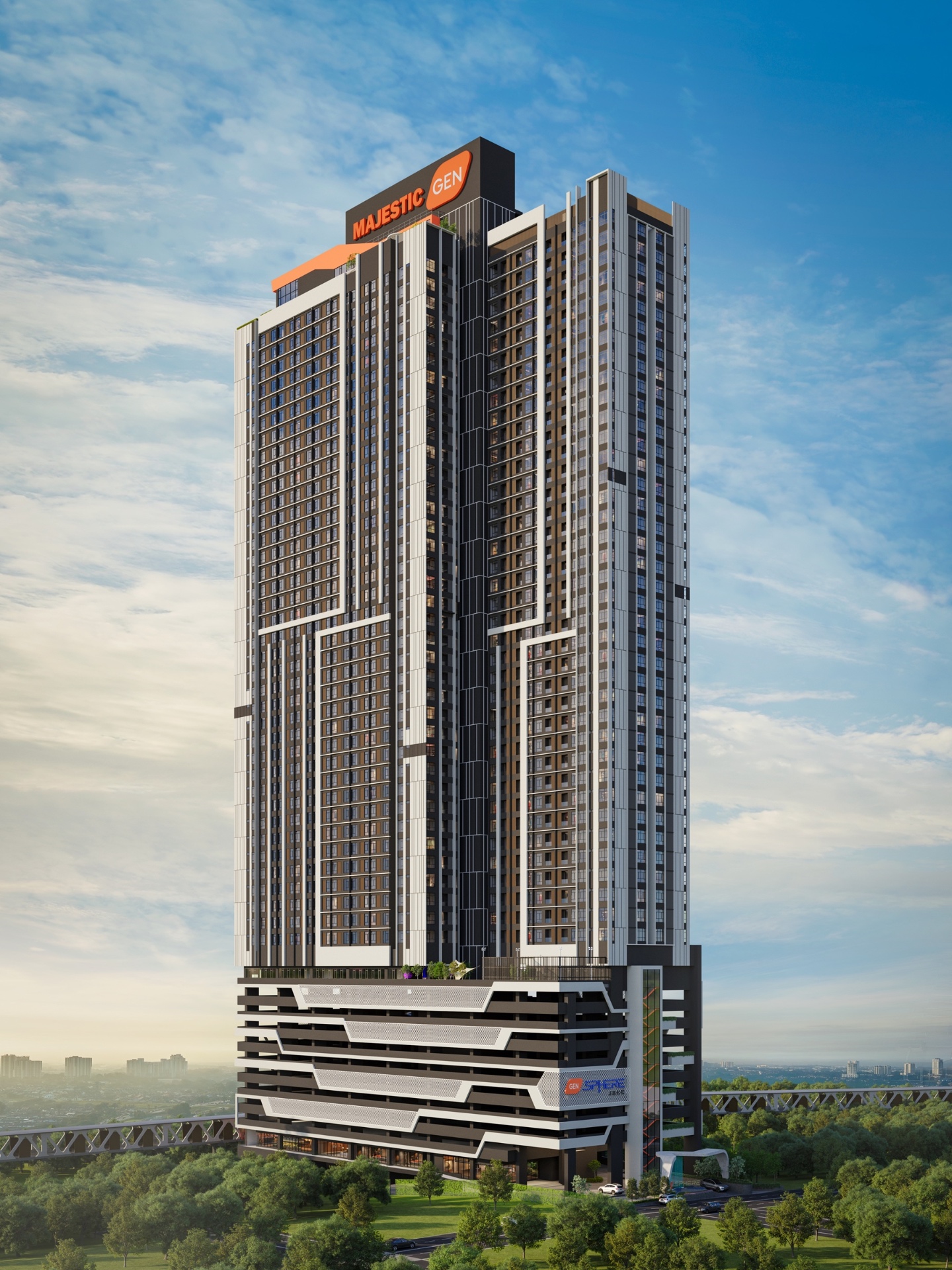 Gen Sphere 50-storey tower render